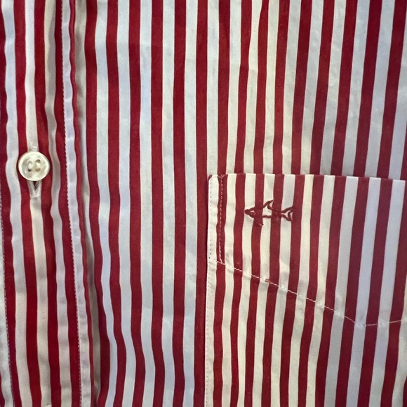 Paul & Shark South Sea Yacht Club button down classic red white stripe 43  (XL) - Picture 10 of 11